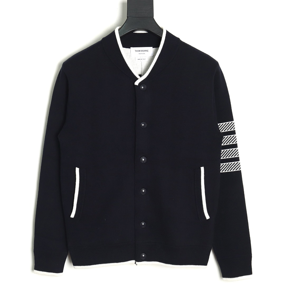 Thom Browne Anchor Baseball Jacket TSK1