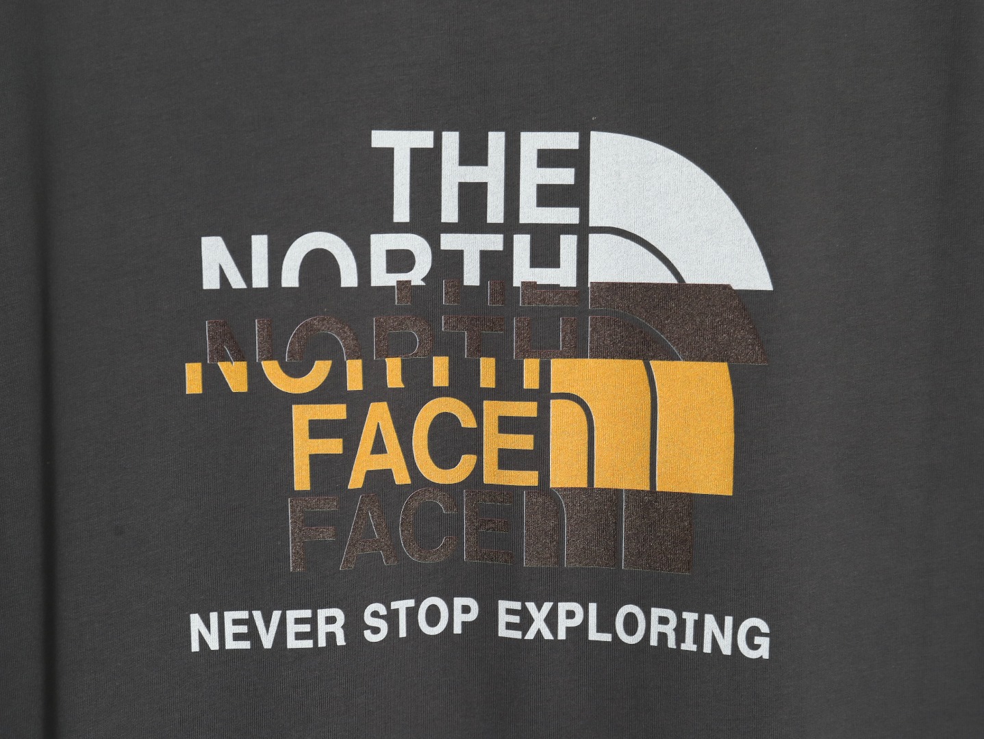 The North Face colorblocked letter couple print short sleeves TSK1