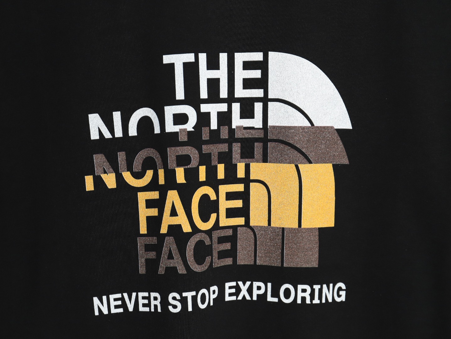 The North Face colorblocked letter couple print short sleeves TSK2