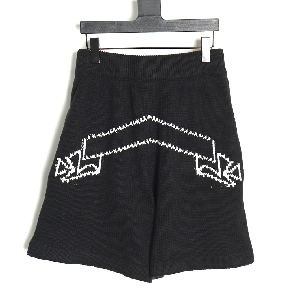 Askyurself 3D-cut spoolie knit shorts