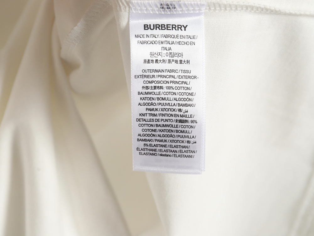 Burberry chest label short sleeve T-shirt