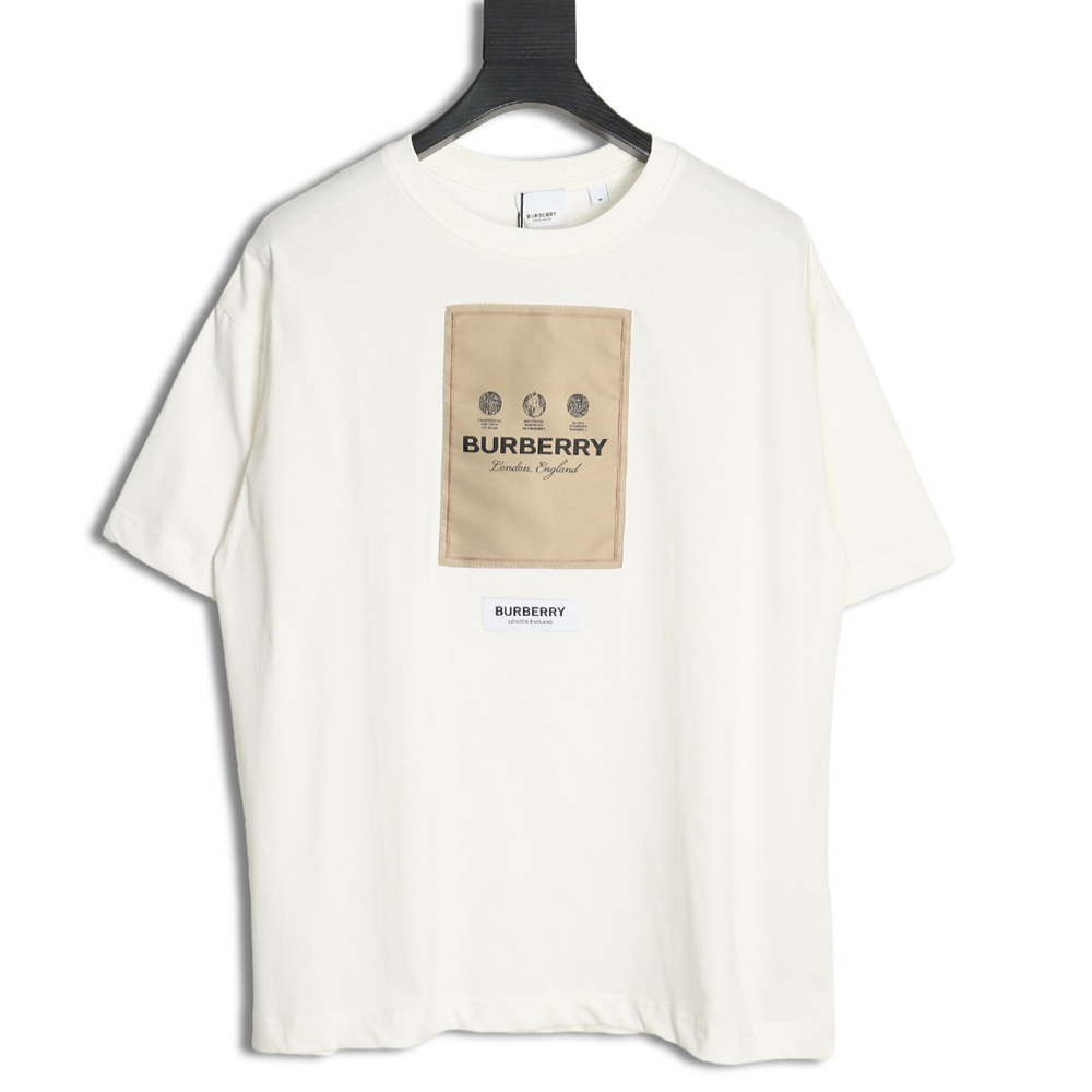 Burberry chest label short sleeve T-shirt