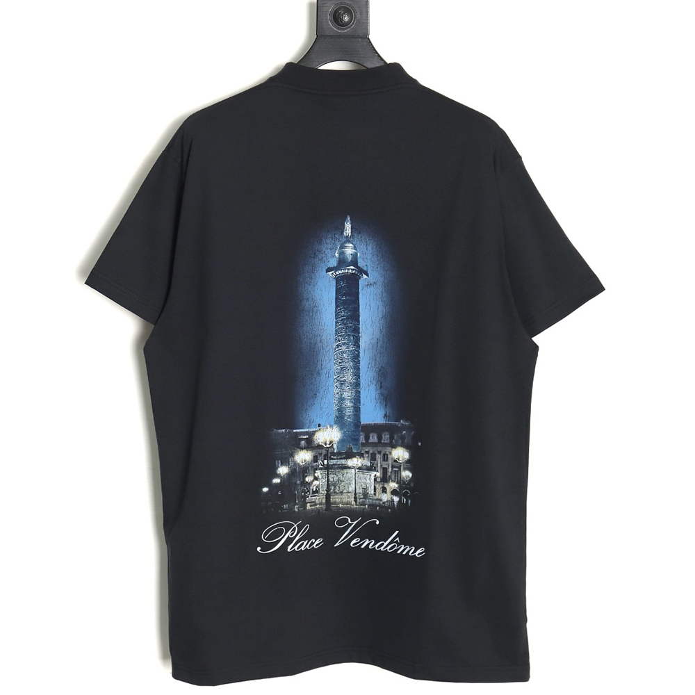 Balenciaga & Vogue Lighthouse Back Short Sleeve T-Shirt TSK1