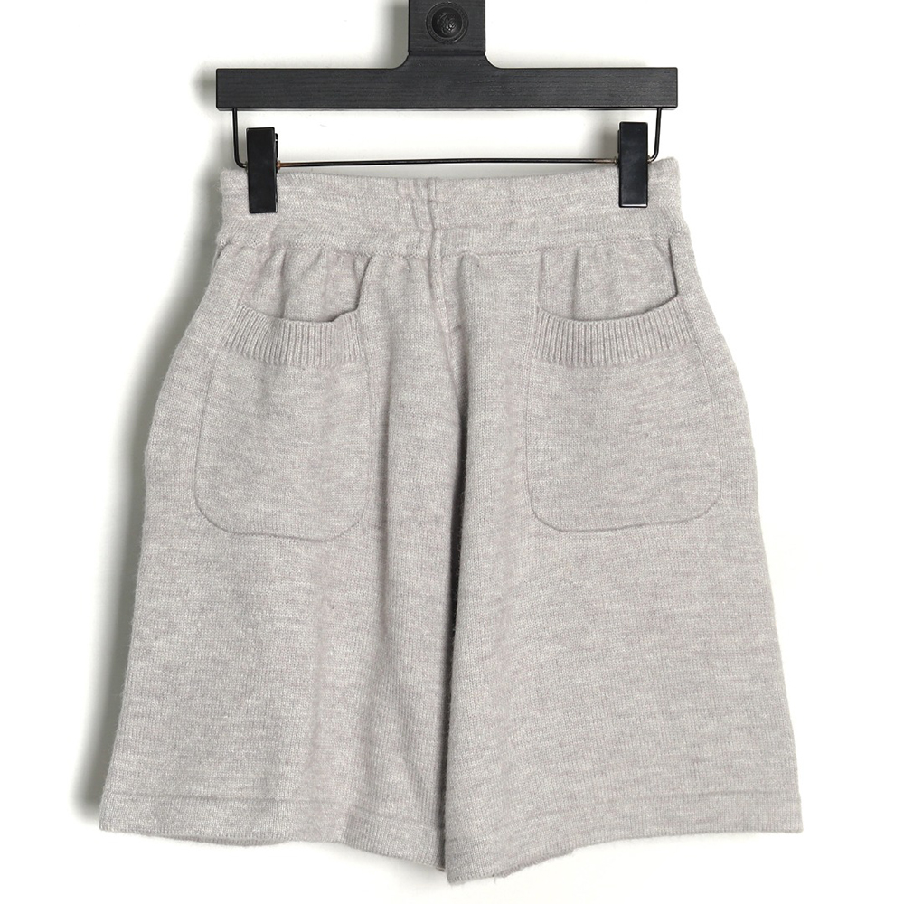 Cole buxton slogan jacquard drawstring wool shorts TSK1