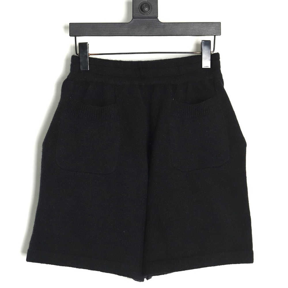 Cole buxton slogan jacquard drawstring wool shorts TSK2