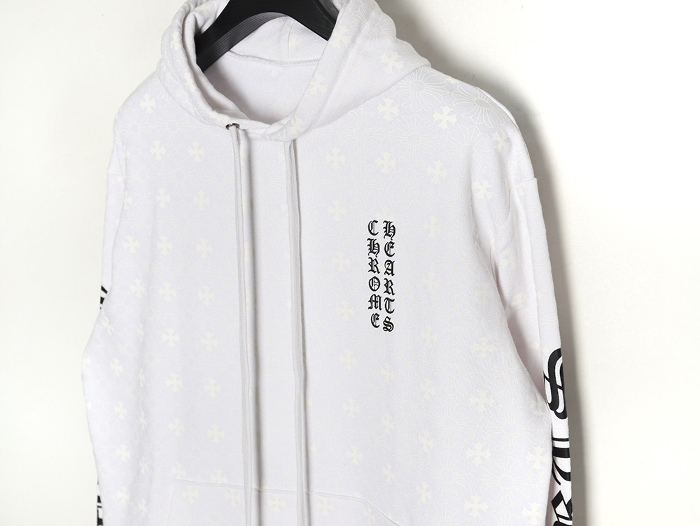 Chrome Hearts Cross Horseshoe Print Hoodie