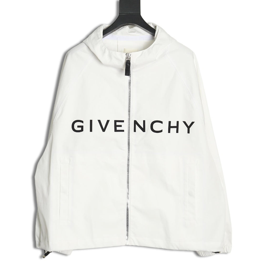 Givenchy Logo Zip-up Hooded Jacket