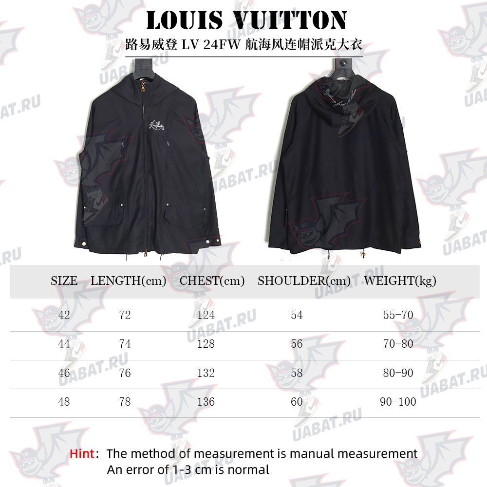 Louis Vuitton nautical hooded parka