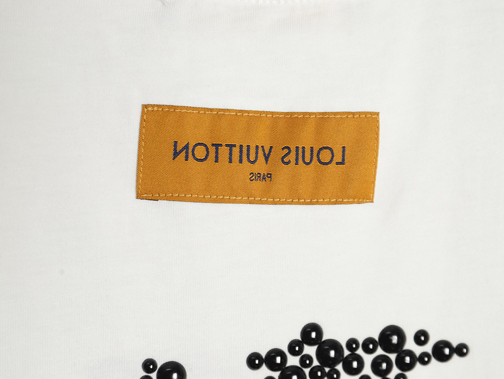 Louis Vuitton Embroidered Beaded Short Sleeve T-Shirt