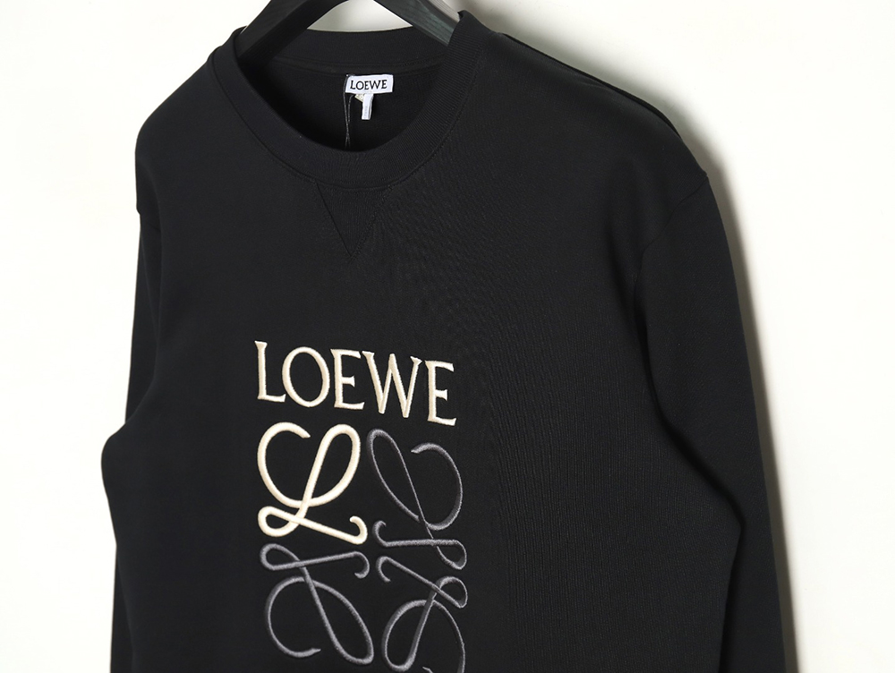 Loewe Anagram embroidered long-sleeved crewneck sweatshirt