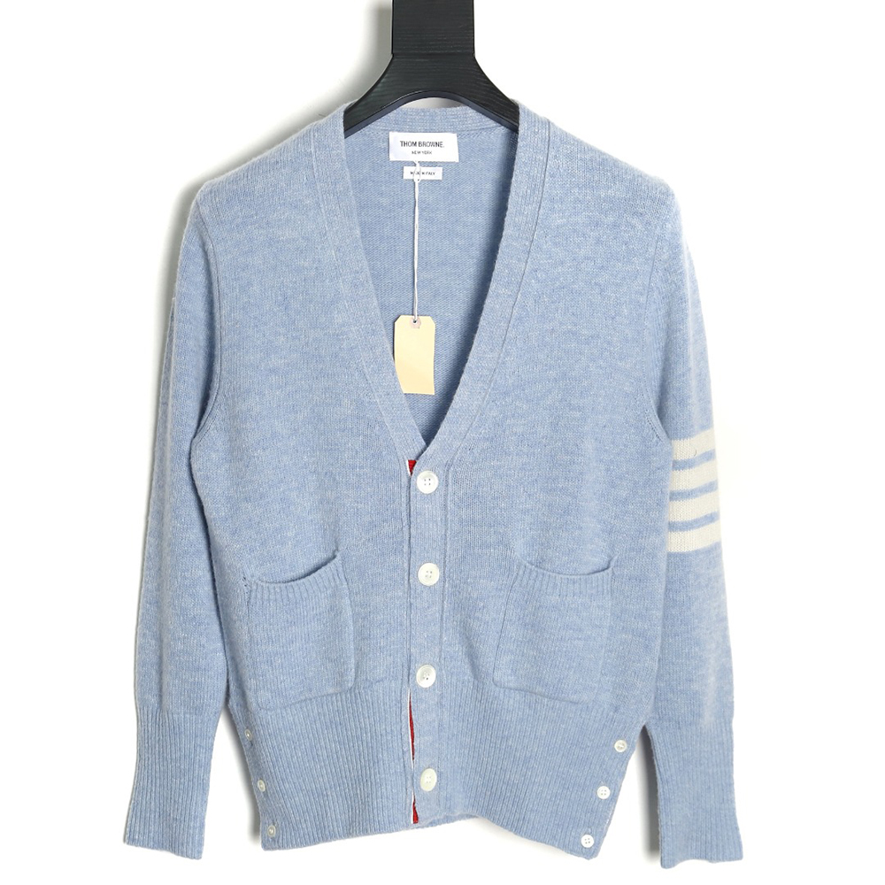 Thom Browne three button Australian wool cardigan