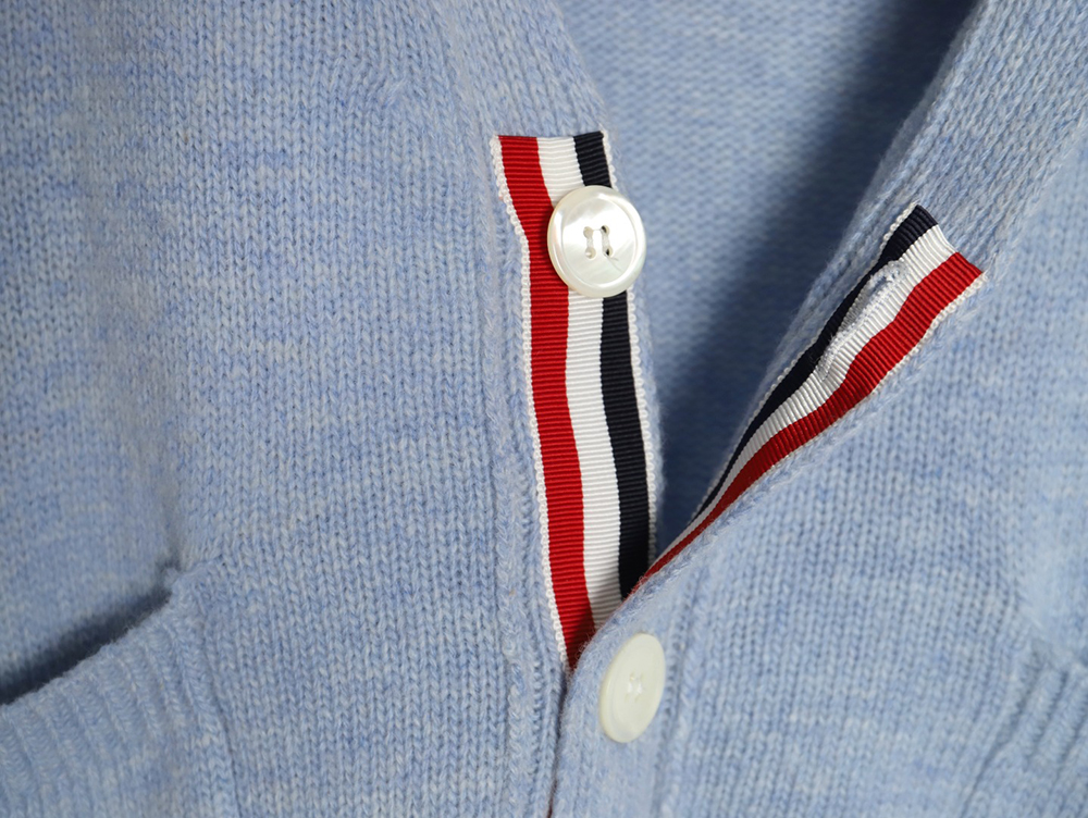 Thom Browne three button Australian wool cardigan