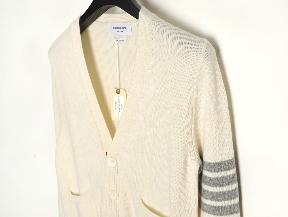 Thom Browne three button Australian wool cardigan TSK1