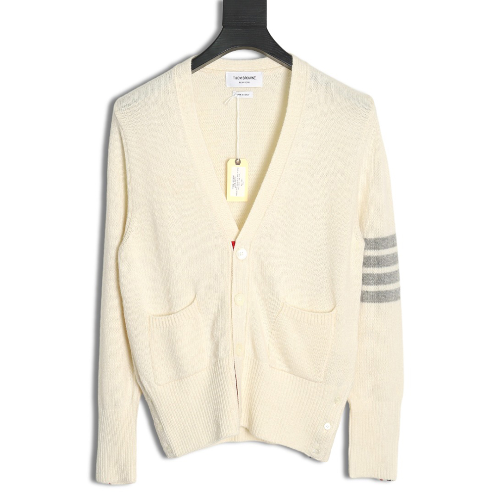 Thom Browne three button Australian wool cardigan TSK1