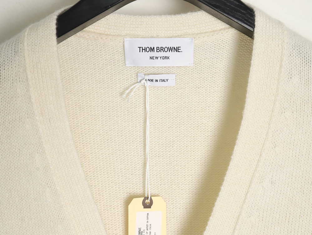 Thom Browne three button Australian wool cardigan TSK1