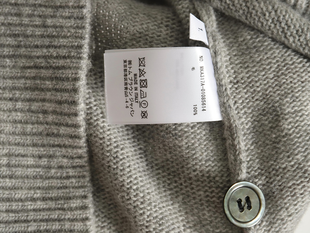 Thom Browne three button Australian wool cardigan TSK2