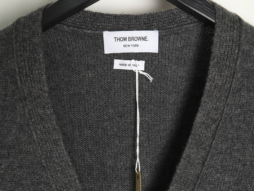 Thom Browne three button Australian wool cardigan TSK3