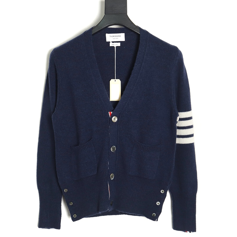 Thom Browne three button Australian wool cardigan TSK4