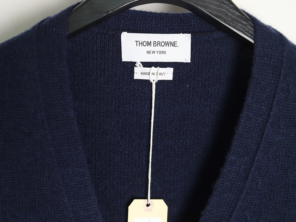 Thom Browne three button Australian wool cardigan TSK4