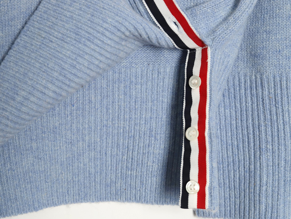 Thom Browne Three Button Australian Wool Crewneck Sweater