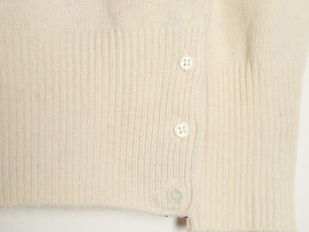 Thom Browne Three Button Australian Wool Crewneck Sweater TSK1