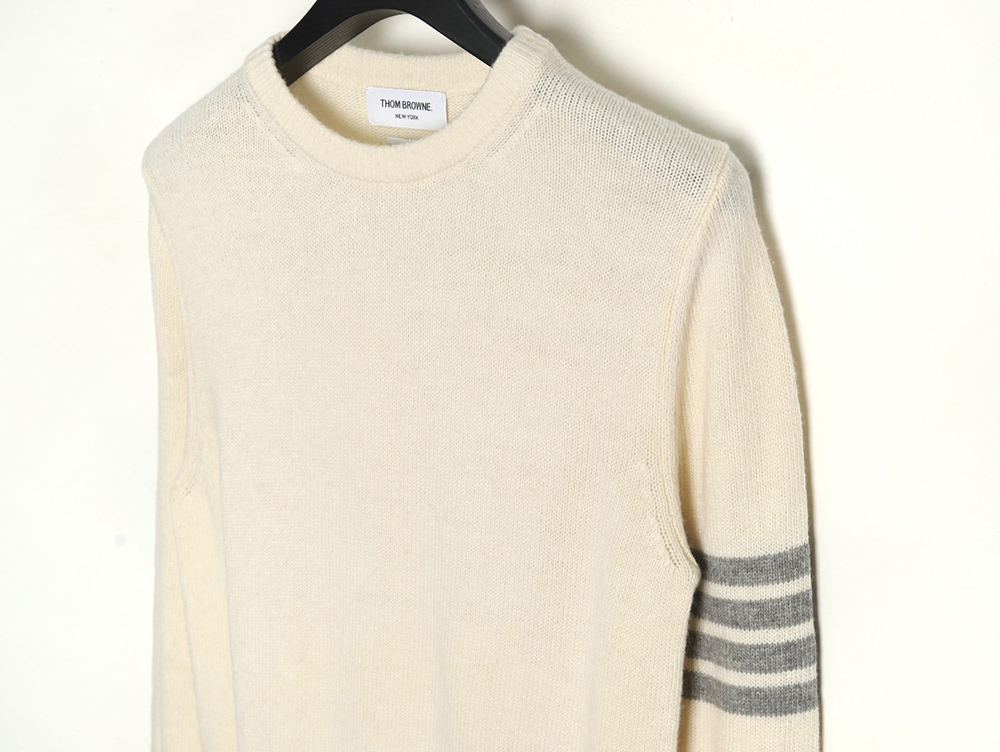 Thom Browne Three Button Australian Wool Crewneck Sweater TSK1