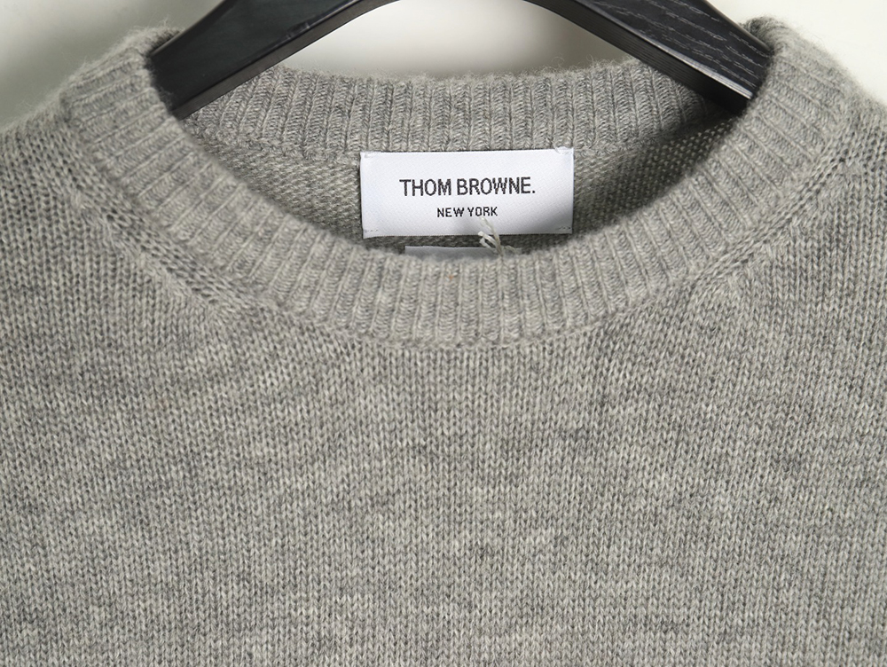 Thom Browne Three Button Australian Wool Crewneck Sweater TSK2