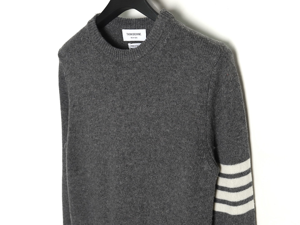 Thom Browne Three Button Australian Wool Crewneck Sweater TSK3