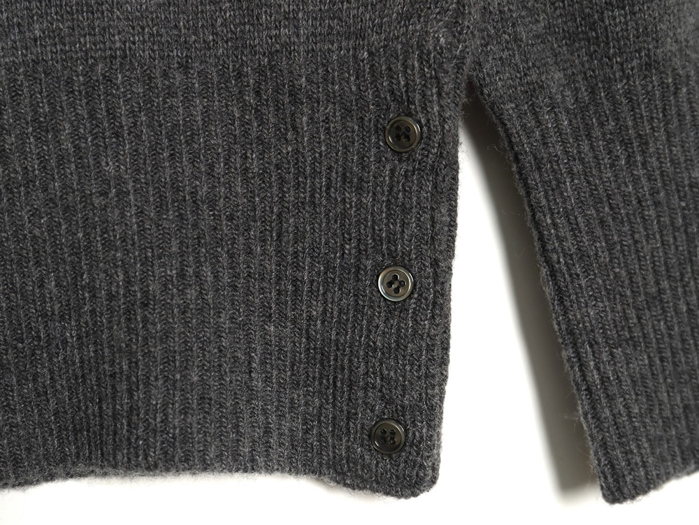 Thom Browne Three Button Australian Wool Crewneck Sweater TSK3