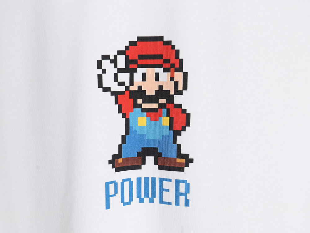 The North Face co-branded short-sleeved shirt with Mario print