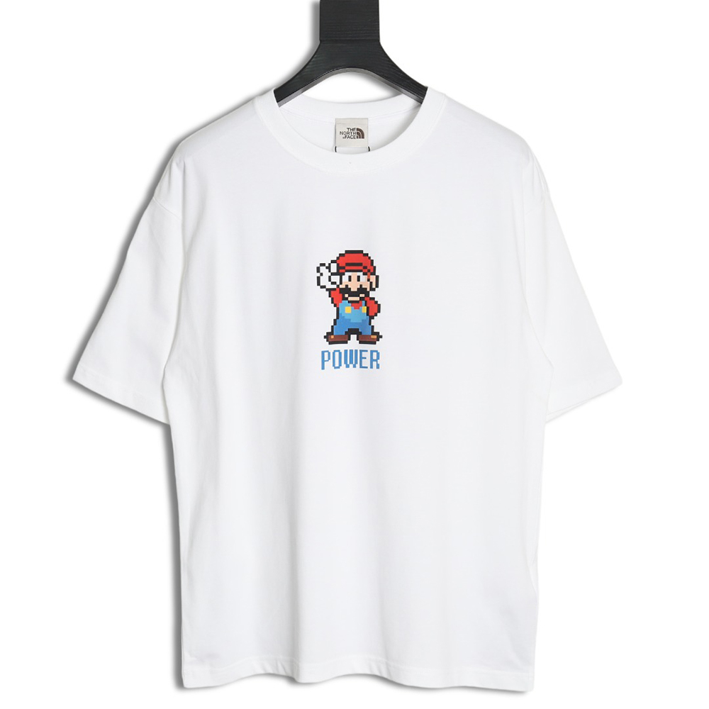 The North Face co-branded short-sleeved shirt with Mario print