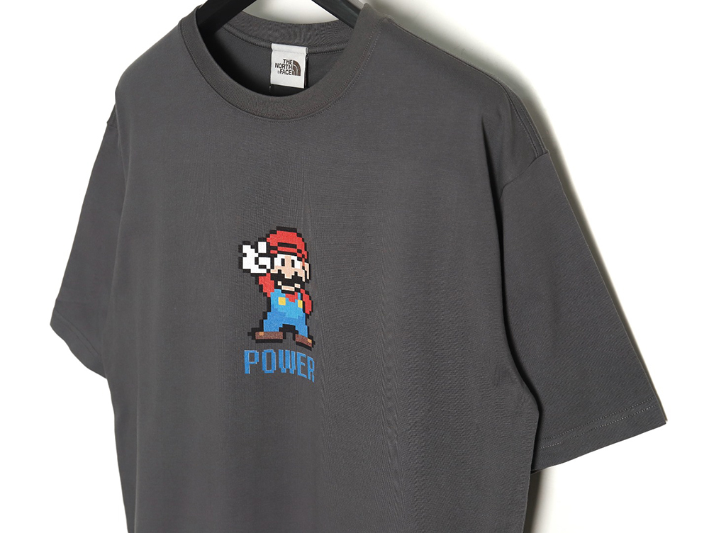 The North Face co-branded short-sleeved shirt with Mario print TSK1