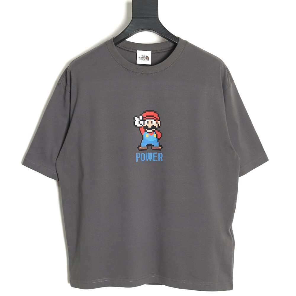 The North Face co-branded short-sleeved shirt with Mario print TSK1