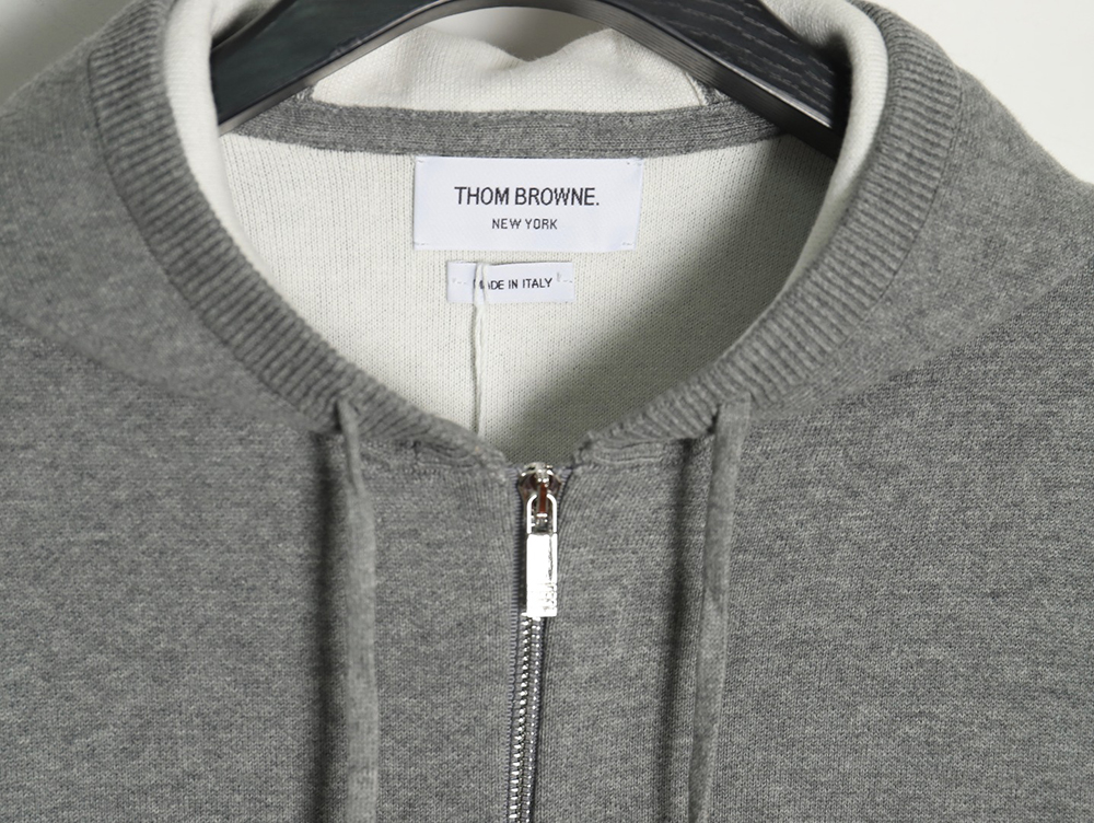 Thom Browne Diamond Dachshund Hooded Knitted Jacket