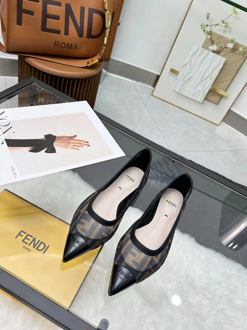 Fendi Mesh FF Skimmer Flats