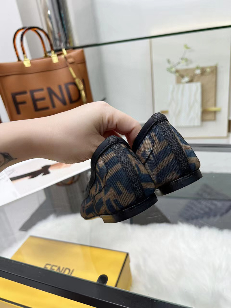 Fendi Mesh FF Skimmer Flats