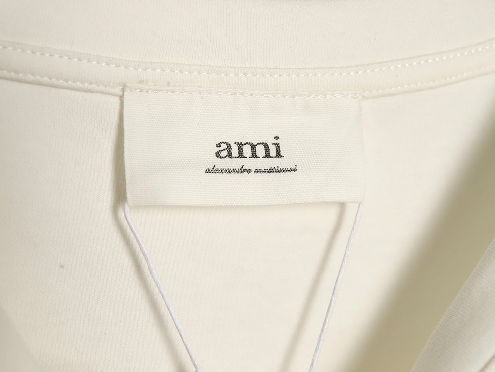 Ami small heart logo embroidered long sleeve T-shirt