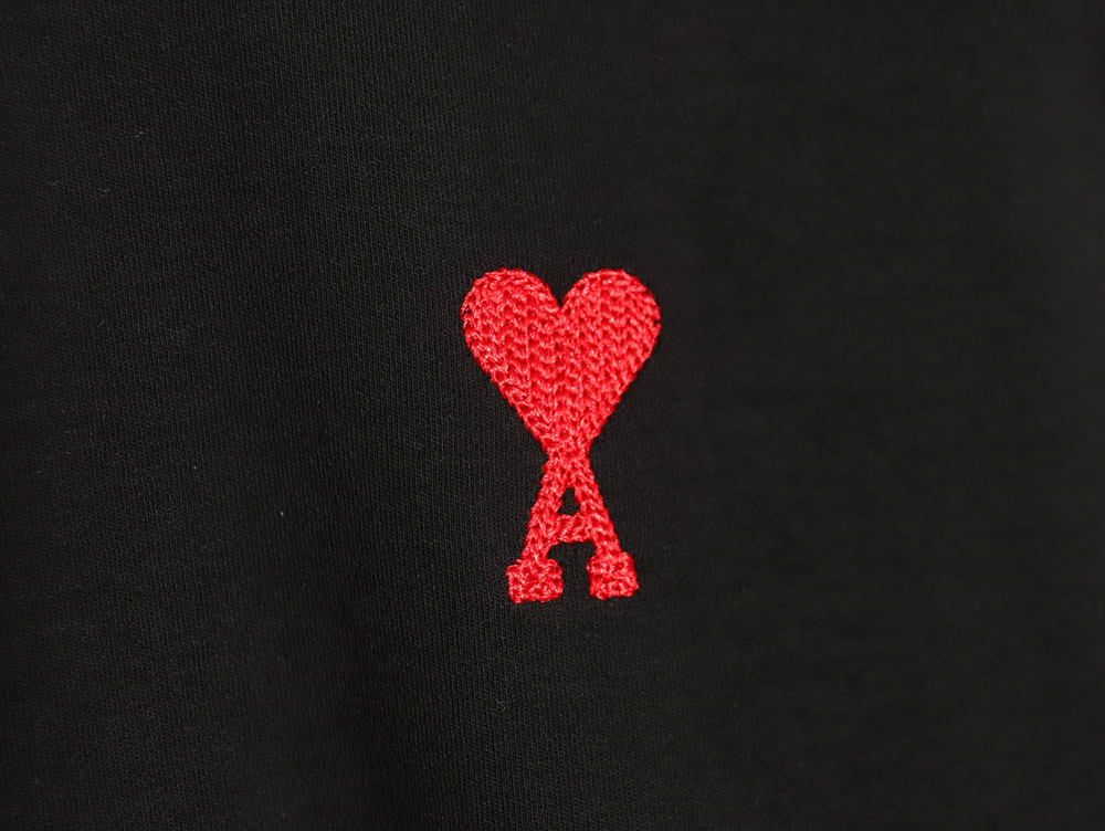 Ami small heart logo embroidered long sleeve T-shirt TSK1