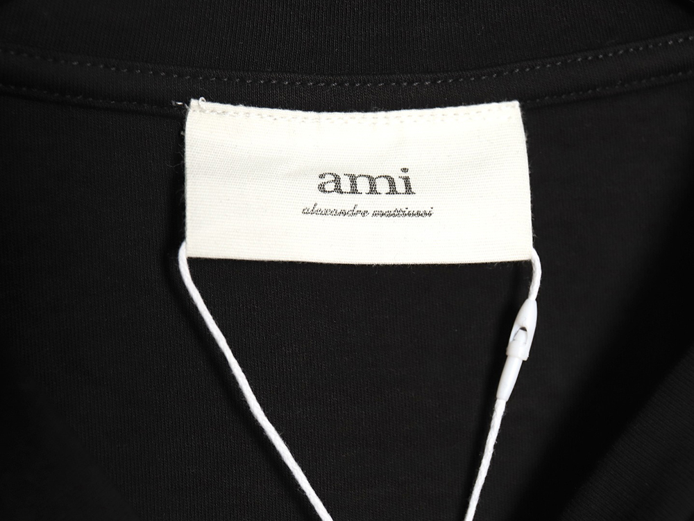 Ami small heart logo embroidered long sleeve T-shirt TSK1