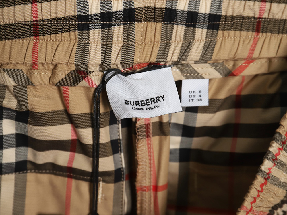 Burberry Classic White Ribbon Check Shorts