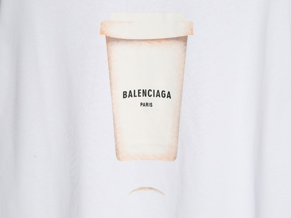 Balenciaga Drink Cup Printed Short Sleeve