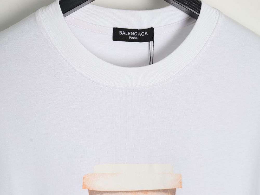 Balenciaga Drink Cup Printed Short Sleeve