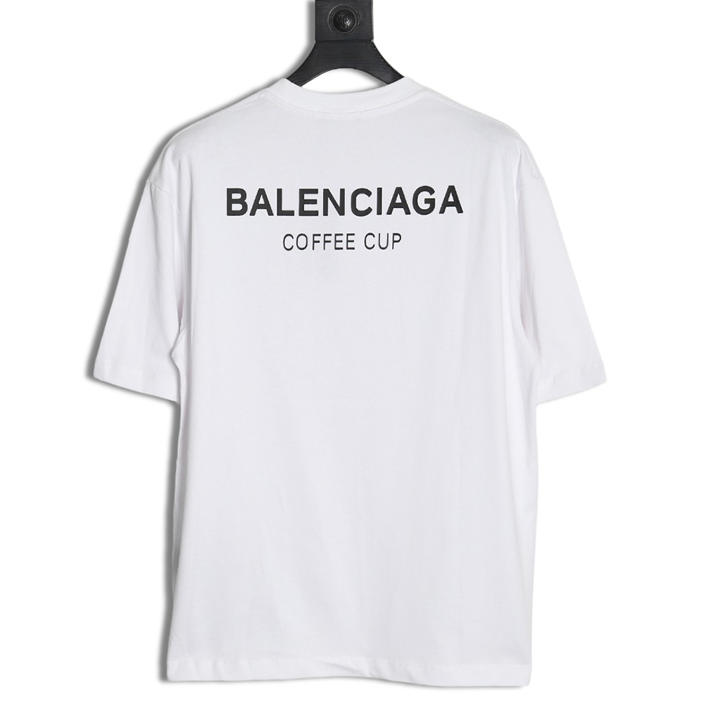 Balenciaga Drink Cup Printed Short Sleeve