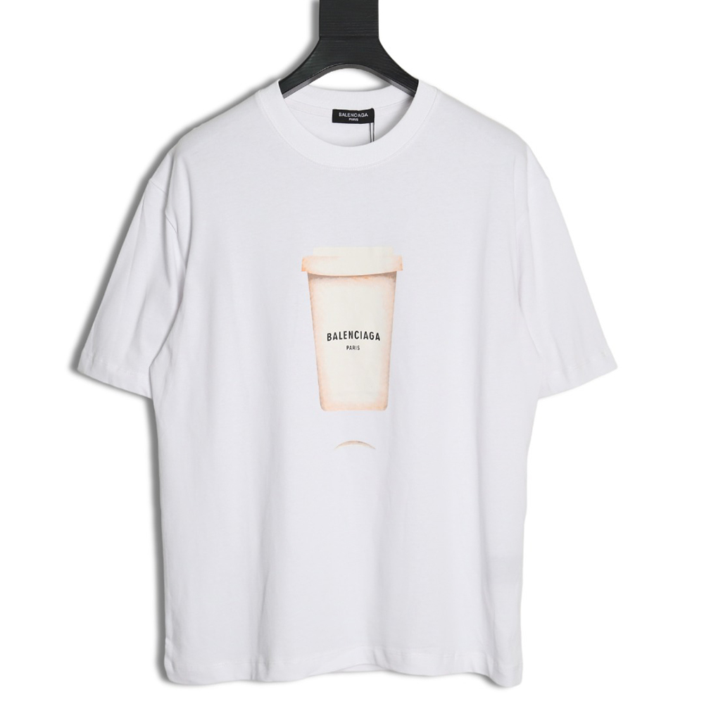 Balenciaga Drink Cup Printed Short Sleeve