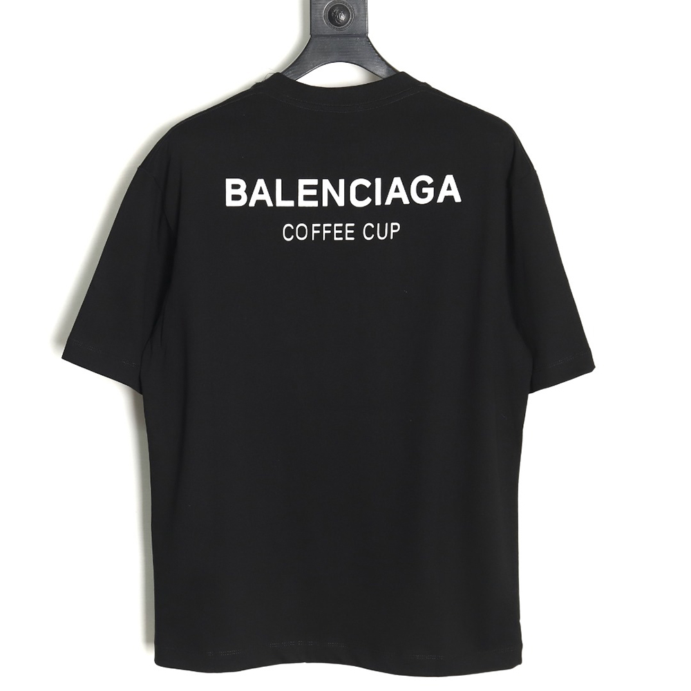 Balenciaga Drink Cup Printed Short Sleeve TSK1