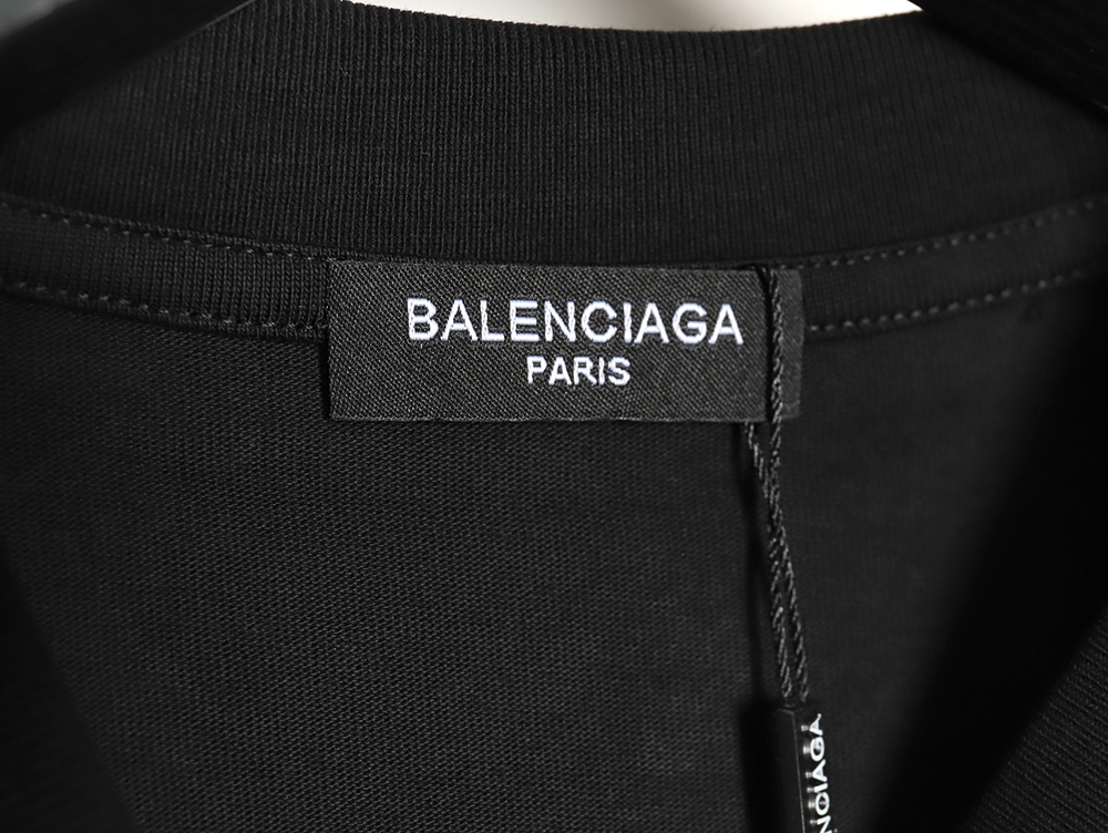 Balenciaga pink letter print short sleeves TSK1