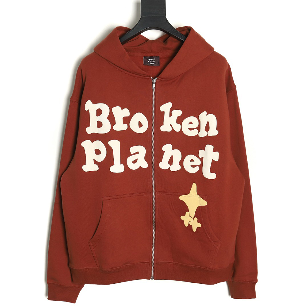 Broken Planet Market Star Hooded Zip-Up Jacket