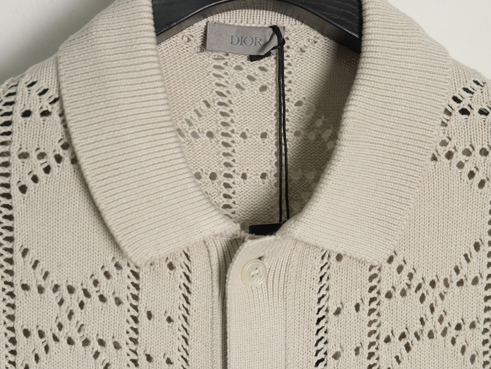 Dior openwork knit short-sleeved cardigan