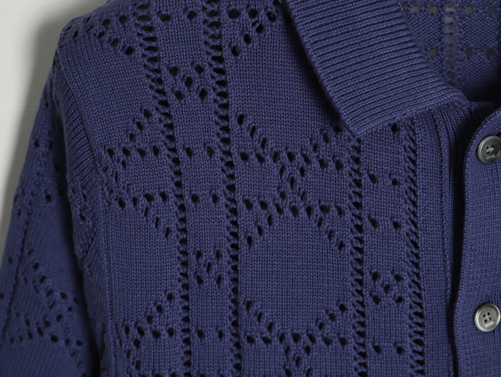 Dior openwork knit short-sleeved cardigan TSK1