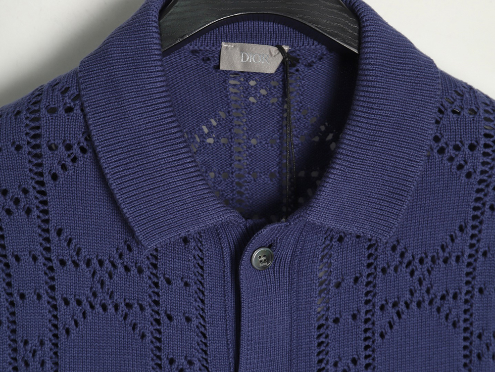 Dior openwork knit short-sleeved cardigan TSK1